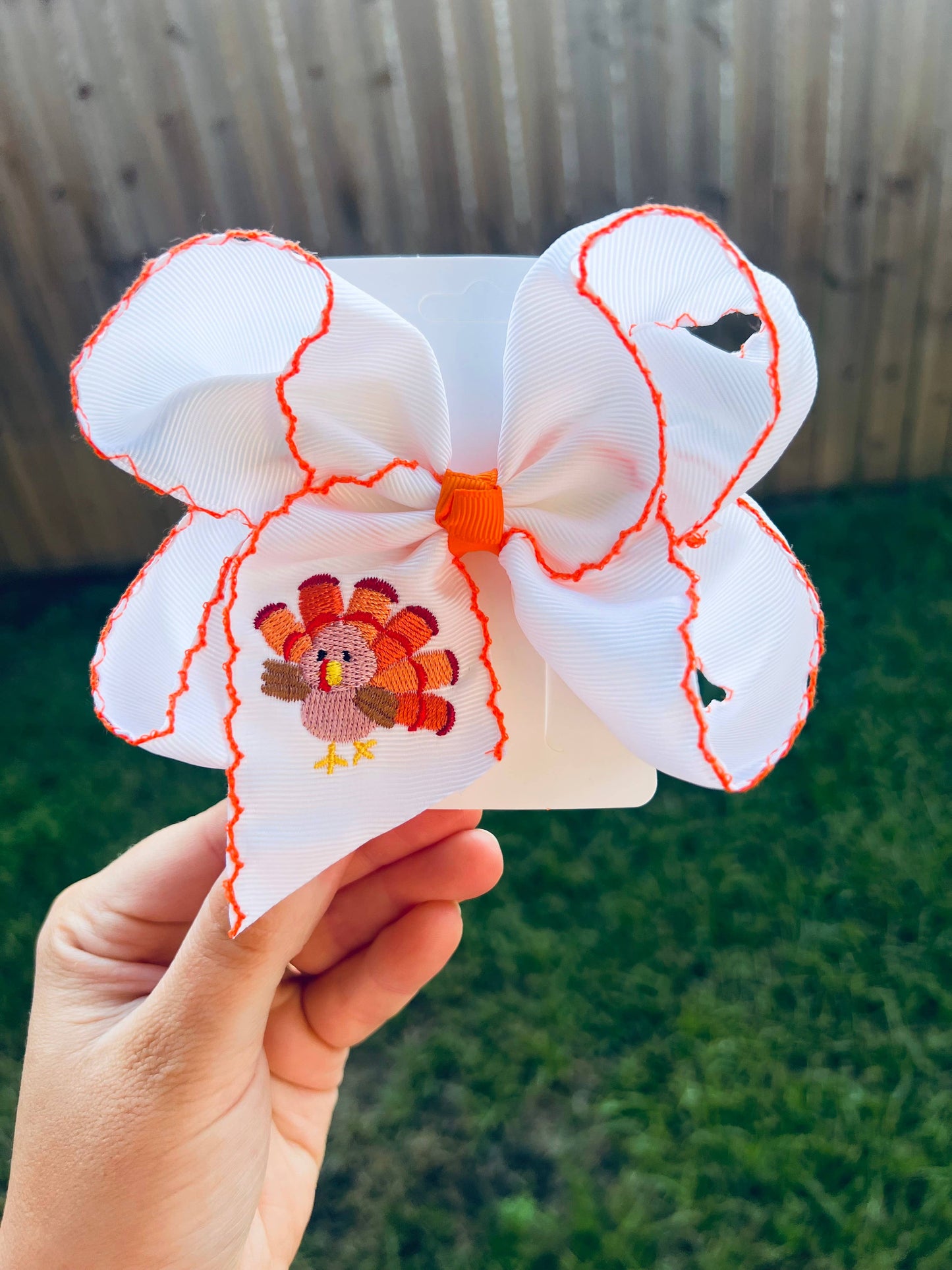 Turkey Hair Bow