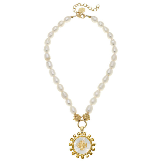 Mother of Pearl Jerusalem Necklace