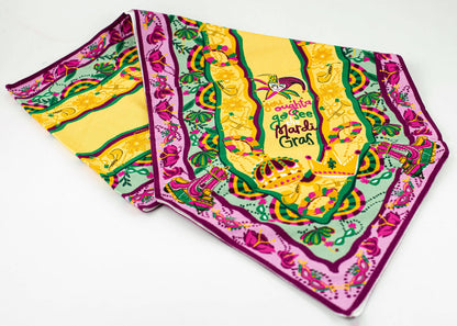 “You Oughta Go See the Mardi Gras” Table Runner