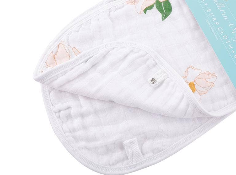 Magnolia Unisex Burp Cloth and Bib