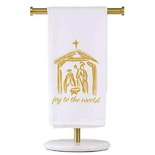 Joy to the World Nativity Hand Towel