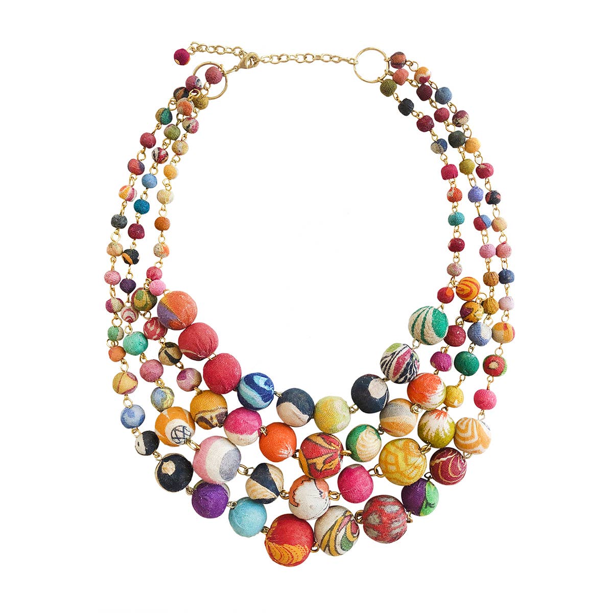 Cascading Kantha Necklace