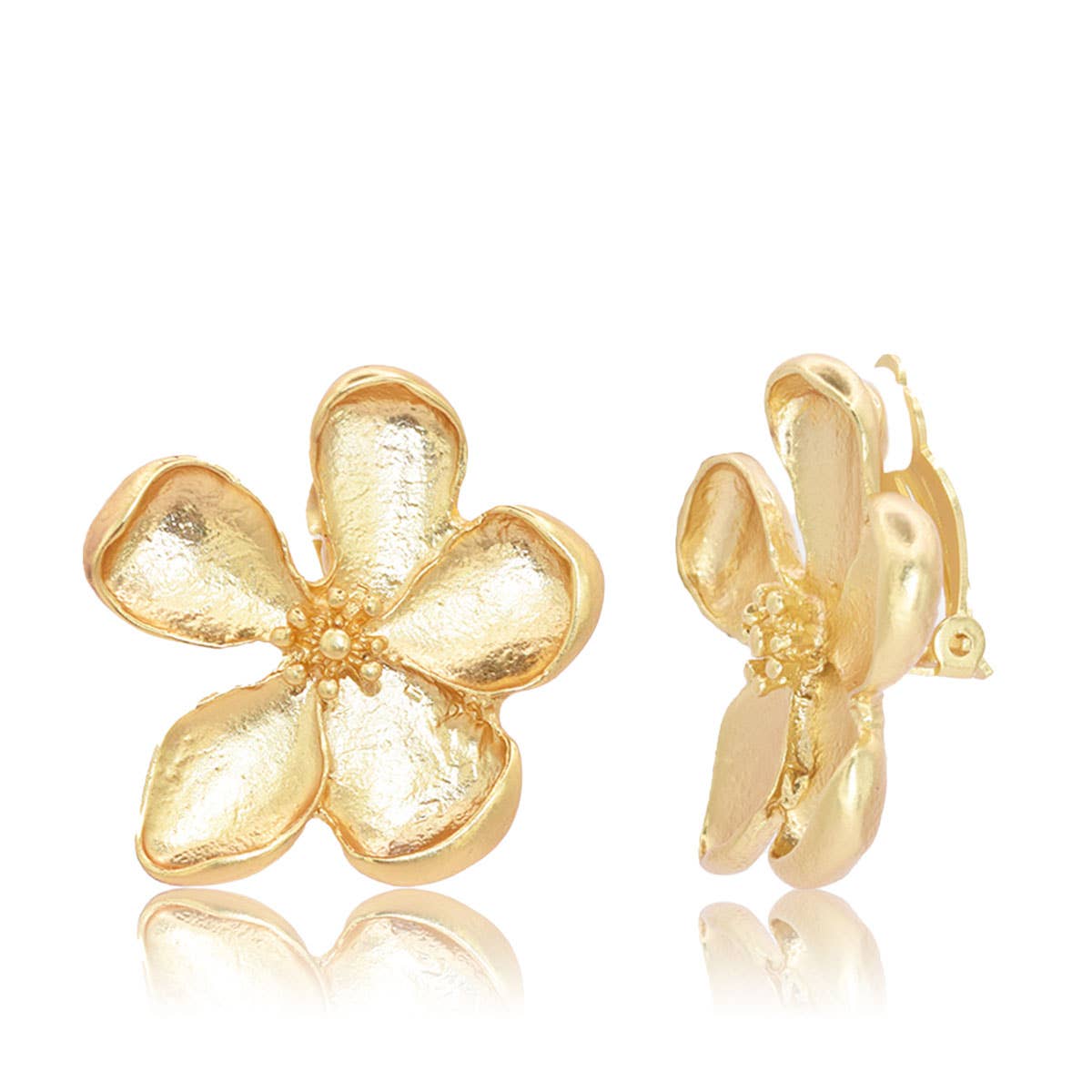 Flower Clip-On Earrings