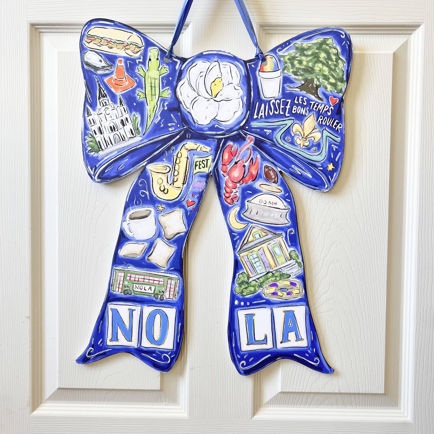 Best of NOLA Bow Door Hanger