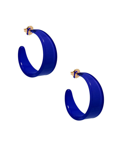 Chunky Resin Hoop Earrings