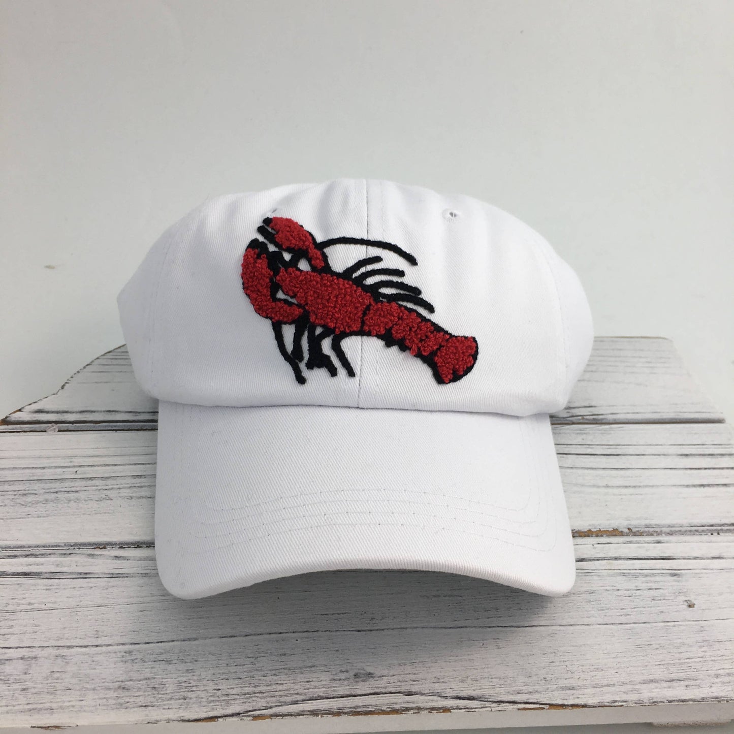 Chenille Crawfish Baseball Cap 