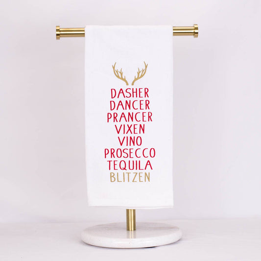 Blitzen Christmas Hand Towel  