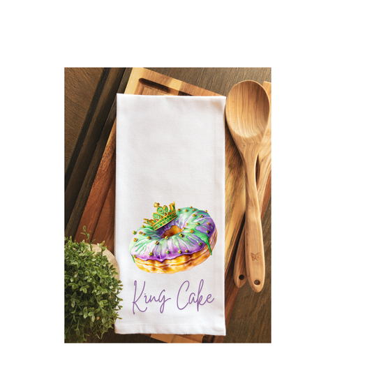 Mardi Gras King Cake Towel