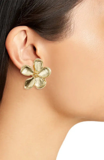 Flower Clip-On Earrings