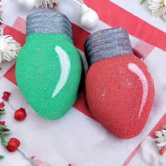 Fizzy Christmas Light Bath Bombs