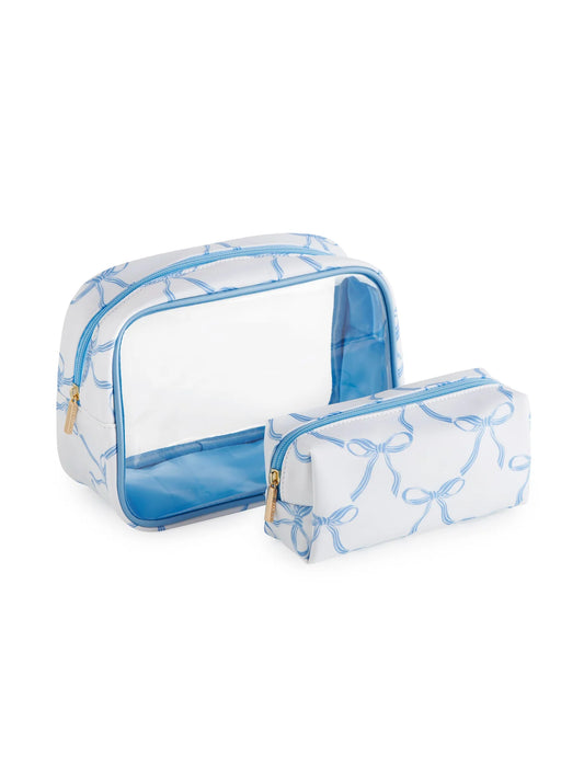 Bow Cosmetic Pouch Set