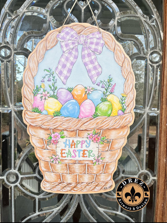 Easter Basket Door Hanger