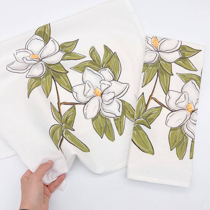 Magnolia Floral Dish Towel