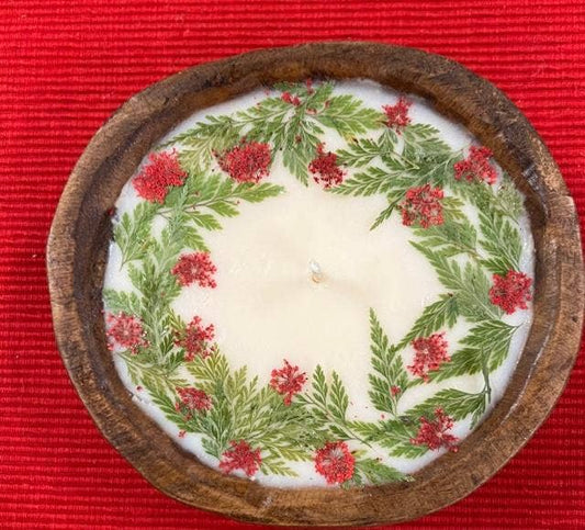 Round Dough Bowl Soy Candle