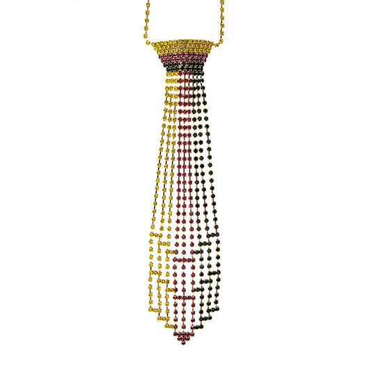 Mardi Gras Rhinestone Necktie