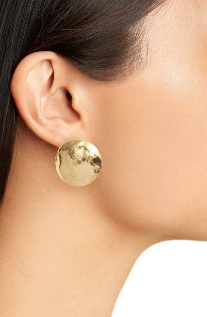 Shell Disc Clip-On Earrings