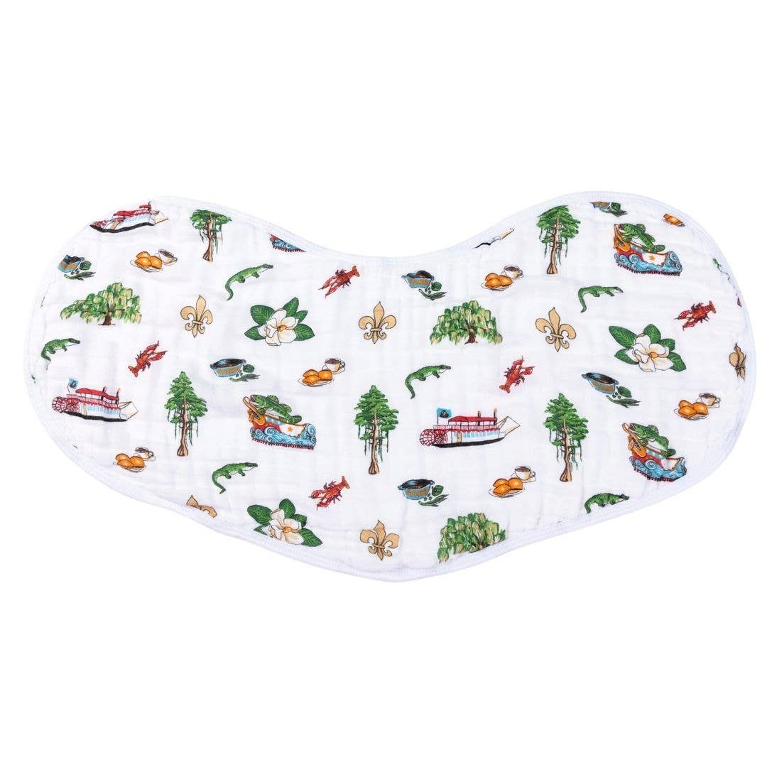 Louisiana Unisex Burp Cloth and Bib